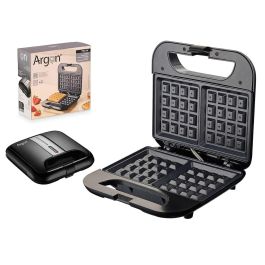 Gofrera Argon Negra 750W 22x21x8 cm, Acero y Plástico (6 Unidades) Precio: 79.99908708. SKU: B16Y6A9KNZ