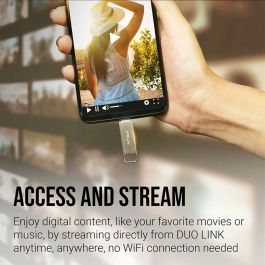 Memoria USB PNY PFDI64GDULINKTYCG Plateado Acero 64 GB