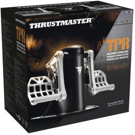 Thrustmaster TPR Rudder Negro, Plata - Simulador de Vuelo Analógico para PC, Referencia 2960809