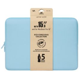 Rivacase 7705 Funda Laptop Suzuka 15.6" Azul Pastel Poliéster Reciclado Resistente Agua y Rayones
