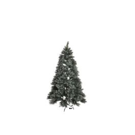 DKD Home Decor Árbol de Navidad Nevado 150 Leds Desmontable Verde 84 x 120 x 84 cm