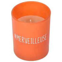 Home Deco Factory Vela con Vaso Cristal Colección Bougie 7,5x9 cm