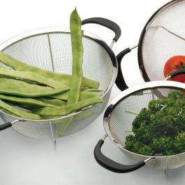 Escurridor de acero con asas suaves 22.5 cm - Inde (12 Unidades) Escurridor de acero con asas suaves 22.5 cm - Inde (12 Unidades)
