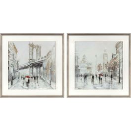 Lienzo DKD Home Decor Poliestireno Lienzo 60 x 3 x 60 cm 63 x 3 x 63 cm