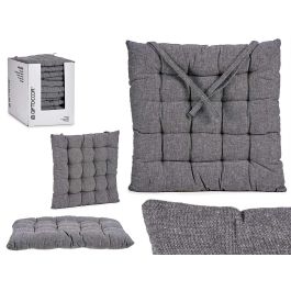 Cojín Silla Liso Gris Oscuro Giftdecor 40x5.5x40 cm - Algodón y Poliéster (12 Unidades) Precio: 46.49999992. SKU: S3607496