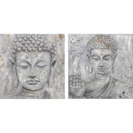 Cuadro DKD Home Decor 100 x 2,4 x 100 cm Buda Oriental (2 Unidades) Precio: 185.49999985. SKU: S3018085