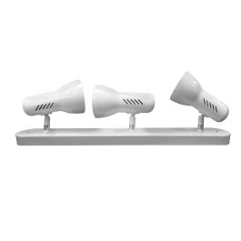 EDM Foco Galaxy - Foco 3 Elementos Blanco E27 60W Max, Regleta 57x8x13.7 cm, Foco Abatible, Techo/Pared, 220-240V Precio: 12.50000059. SKU: S7915485