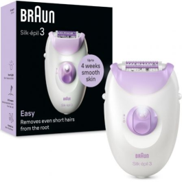 Braun SE3-000 Depiladora Eléctrica Silk-épil 3 / Series 3 con 20 Pinzas MicroGrip, Luz Integrada y Cabezal de Masaje, Modelo SE3-000 Precio: 43.49999973. SKU: B157K9WKDJ