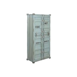 DKD Home Decor Botellero Vintage Estilo Contenedor Azul Celeste Metal y MDF 157.5x76.5x41 cm con 2 Cajones, 2 Puertas, 2 Estanterías Precio: 575.50000035. SKU: B1ESBL7FB8