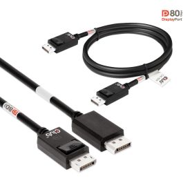 Club3D Cable DisplayPort 2.1 VESA DP80 Certificado, 1.2m, Macho/Macho, 4K240Hz, 8K60Hz, 10K30Hz, Negro
