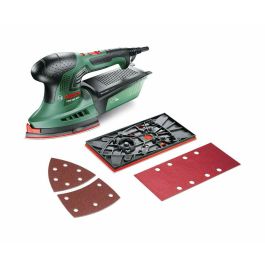 Bosch PSM 200 AES Lijadora multifunción 200W con sistema Microfiltro y caja, superficie rectangular 164 cm²