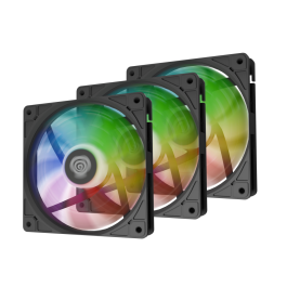 GENESIS Oxal 120 ARGB Pack 3 Ventiladores 12 cm para Carcasa PC con Iluminación ARGB, Cojinete de Casquillo y 1150-1450 RPM Negro Precio: 23.50000048. SKU: B1CZKJPB2Q
