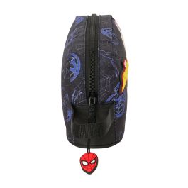 Portameriendas Térmico Spider-Man Attack Negro 21,5 x 12 x 6,5 cm