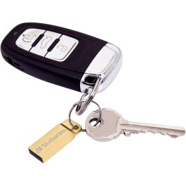 Verbatim Pendrive 64GB USB 3.2 Gen 1 Metal Executive con Llavero, Lectura 80MB/s, Escritura 25MB/s