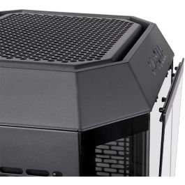 Thermaltake The Tower 250 Mini Tower Negro, Blanco para PC con Pantalla LCD 3.9", Ventiladores 2x120mm, Soporte HDD/SSD 2.5/3.5"