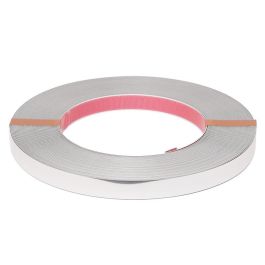 FBS Iana Perfil Embellecedor para Decoración, Cromo 16mm, Flexible 0.5mm Espesor, Rollo 25 Metros