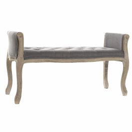 Banqueta DKD Home Decor Natural Gris oscuro Madera de caucho Lienzo 109 x 44,5 x 60 cm Precio: 185.49999985. SKU: S3022275