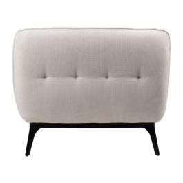 Chaise-Lounger Crema Tejido-Metal 168 X 90 X 82 cm