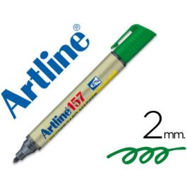 Rotulador Artline Pizarra Ek-157 Verde Punta Redonda 2 mm 12 unidades