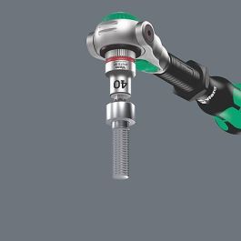 Wera 05003536001 Juego de llaves de tubo Zyklop Speed 3/8, 35 piezas con asas ergonómicas y sistema de apertura rápida