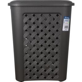 Tontarelli Pongotodo con Tapa 30 L Arianna Grafito 37.5x27.5x47 cm (6 Unidades)