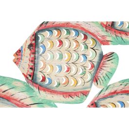 DKD Home Decor Decoracion Pared Mediterraneo Blanco Multicolor 91 x 70 x 10 cm