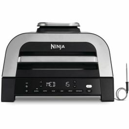 Ninja DG551EU Parrilla y Freidora sin Aceite Max 6 en 1, 1760W, 6 Modos de Cocción, Gris