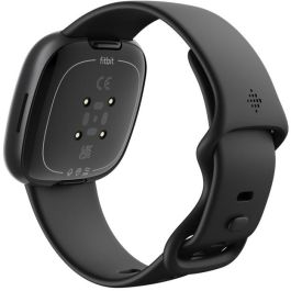 Fitbit Versa 4 Smartwatch Grafito con GPS, Pantalla Táctil, Monitor de Frecuencia Cardíaca y SpO2, Resistente al Agua 50m