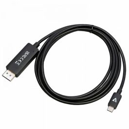 Adaptador USB-C a DisplayPort V7 V7USBCDP14-2M Negro 2 m 8K Ultra HD