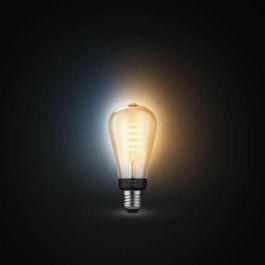 Philips Hue Bombilla LED E27 Filament ST64 White Ambiance Conectada Bluetooth, 8719514301467, Compatible con Alexa, Google y HomeKit