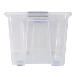 Dem Caja Almacenaje C/Tapa 52L con Ruedas "Kira" 57 x 40 x 32 cm (4 Unidades)