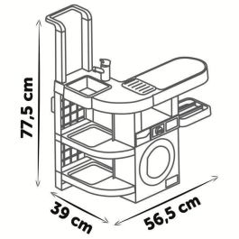 Smoby SMO3032163303275 - Lavadora de Juguete Rowenta Wash&Clean para Niños 3+ Años