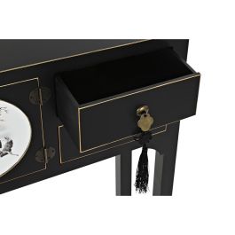 Consola Oriental DKD Home Decor Negro Blanco 28 x 83 x 63 cm Consola Oriental DKD Home Decor Negro Blanco 28 x 83 x 63 cm