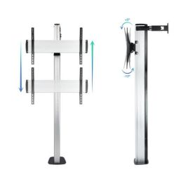 TooQ FS2270M-B Soporte de suelo para TV hasta 70", Plata, Aluminio