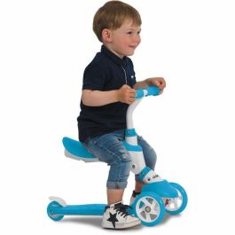 Mondo On and Go Scribble Scooter 5 en 1, 3 Ruedas Progresivas, ABEC-5, Plegable, Ajustable, Azul