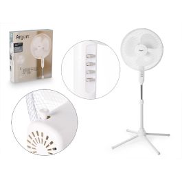 Argon Ventilador de Pie Blanco 45W con Función Oscilación 70°, Botones Grises, 70x106x70 cm Precio: 18.49999976. SKU: B1AA7FNVW7