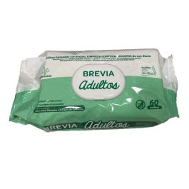 Salustar BREVIA Toallitas Húmedas con Loción para Limpieza y Cuidado Delicado de Piel Adulta, 30x20 cm, 60 Unidades Precio: 3.69000027. SKU: S05103277