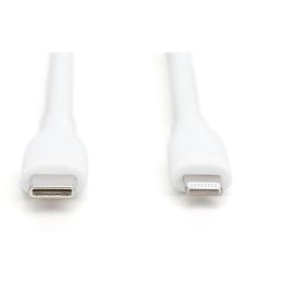 DIGITUS USB 2.0 Kabel Typ C-Lightning Silikon 0.5m MFI weiß