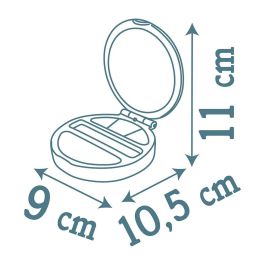 Smoby Polvos de Belleza Compactos de Juguete para Maquillaje Infantil y Cambio de Imagen