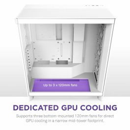 NZXT CM-H72FW-01 H7 Flow - Caja Semitorre de PC ATX/Micro-ATX/Mini-ITX, Blanco