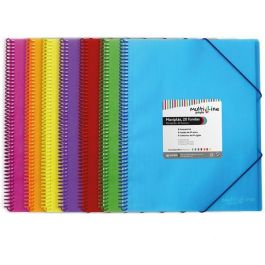Grafoplás Carpeta Maxiplás Pp Multiline A4 En Espiral Con Gomas Violeta - Contiene 50 Fundas Pp Extra - Precio: 8.49999953. SKU: S8408762