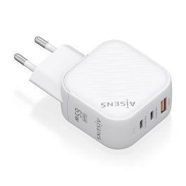 AISENS - CARGADOR GaN 65W, 2xUSB-C PD3.0 QC4.0, 1xUSB-A QC3.0, BLANCO Precio: 17.5000001. SKU: B123DM9RLG