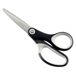 Leitz Tijeras Premium Titanio 150 mm, Acero Inoxidable, Cuchillas Duraderas, Agarre Ergonómico, Color Negro
