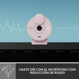 Logitech Brio 300 Webcam Full HD 1080p, USB-C, Micrófono Integrado, Rosado