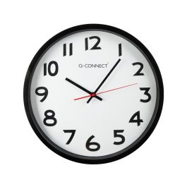 Reloj Q-Connect De Pared Plastico Oficina Redondo 34 cm Marco Negro Reloj Q-Connect De Pared Plastico Oficina Redondo 34 cm Marco Negro