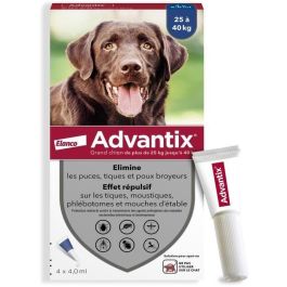 Pipetas antiparasitarias ADVANTIX 4: para perros grandes de más de 25 kg