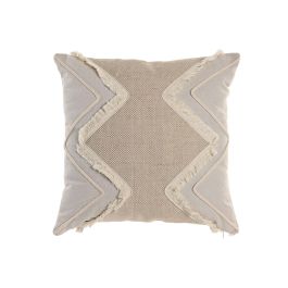 DKD Home Decor Cojín Boho de Algodón y Yute Natural Beige 45 x 45 cm (2 Unidades) con Cremallera Precio: 21.49999995. SKU: B13NTYQW4S