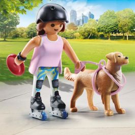 Playmobil Patinadora Con Retriever 71739