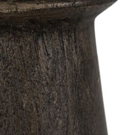 Base Lámpara Mesa Marrón Madera de Mango 18 X 18 X 35 cm