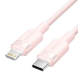 Cable USB Tipo-C Lightning Vention LALPH/ USB Tipo-C Macho - Lightning Macho/ 27W/ 480Mbps/ 2m/ Rosa Precio: 9.0749998427. SKU: B1J893XGX3